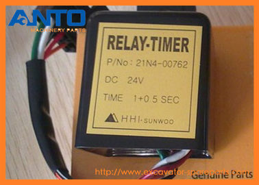 21N4-00762 Timer Relay 24V Digunakan Untuk Hyundai R80-7 R210LC-7 Suku Cadang Excavator